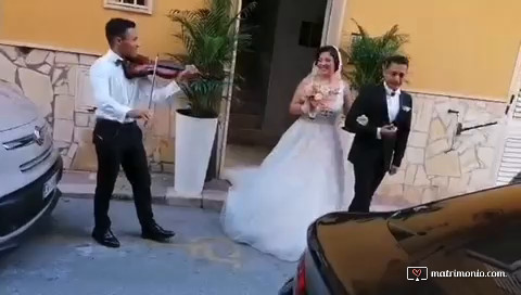 Uscita sposa da casa 