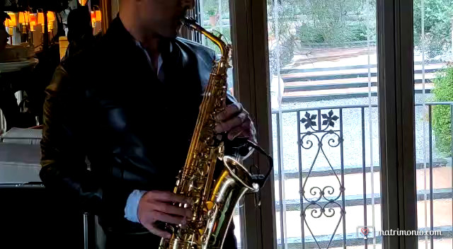 Sax durante l’aperitivo 