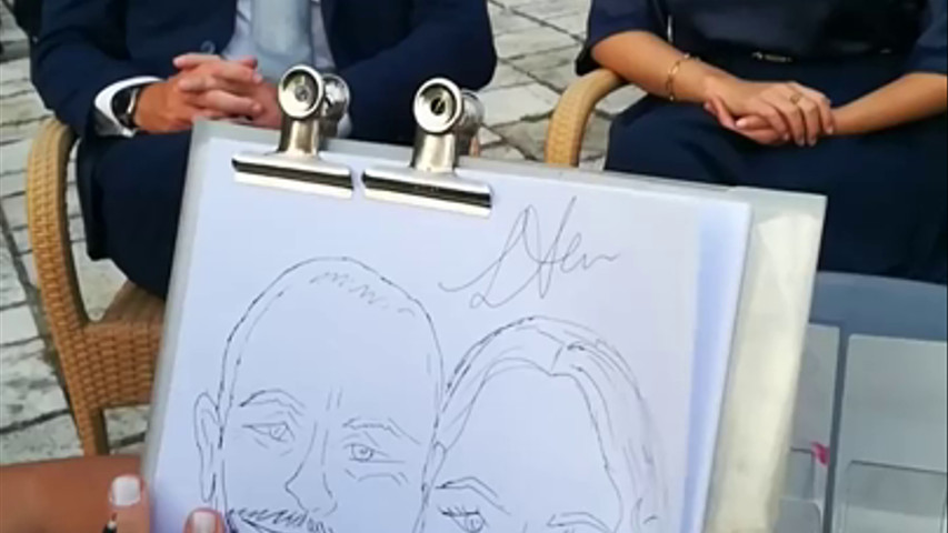 Caricaturista e ritrattista a Tenuta Carafa Formicola Caserta