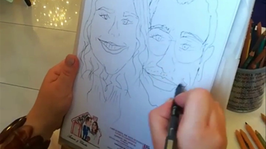 Caricature e ritratti Villa Vittoria Boscotrecase Napoli