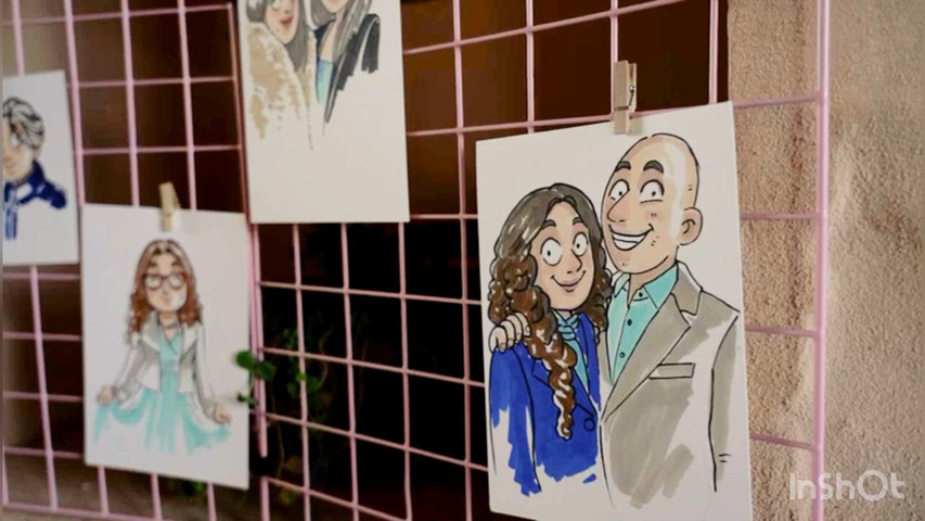 Live sketch cartoon