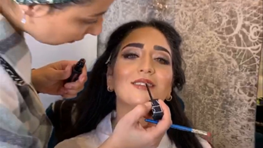 Trucco + Acconciatura contemporaneamente per la nostra sposa Fatma 