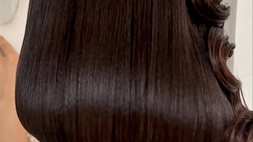 Trasformazione dai capelli lunghi al bob corto senza tagliarli 
