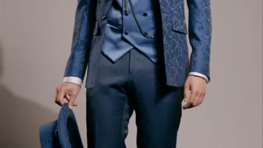 Abito damascato Versali wedding couture 