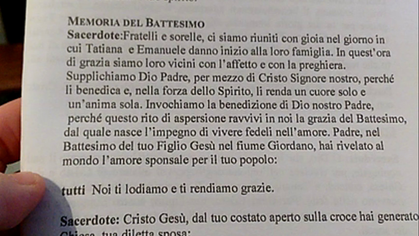 Introduzione libretto nozze