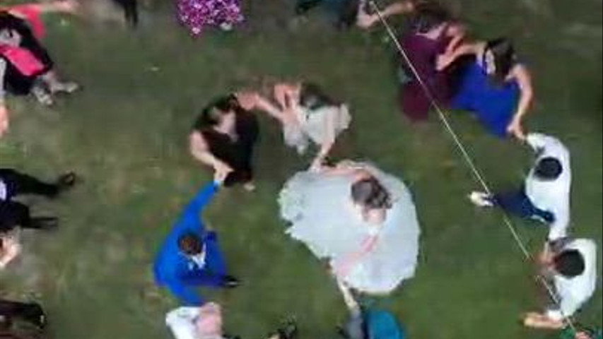 Matrimonio con visto dall'alto