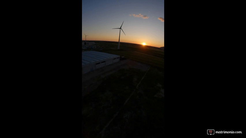 Windy sunset