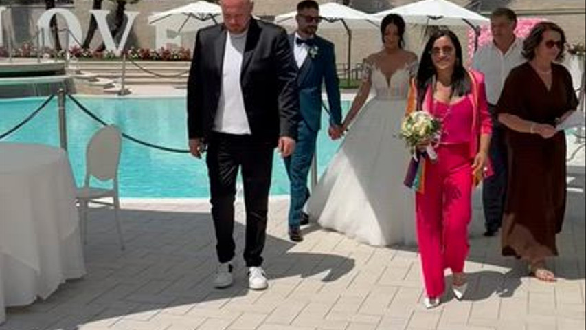 Sposi al Brindisi iniziale