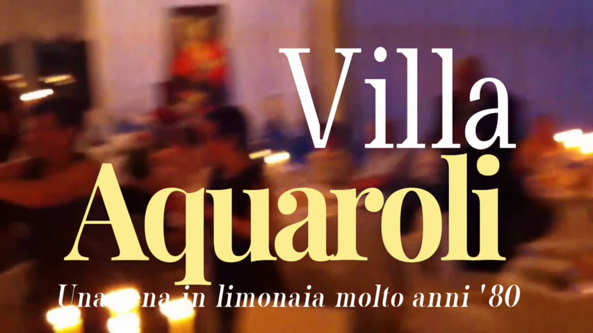 Una cena anni 80 a Villa Aquaroli 