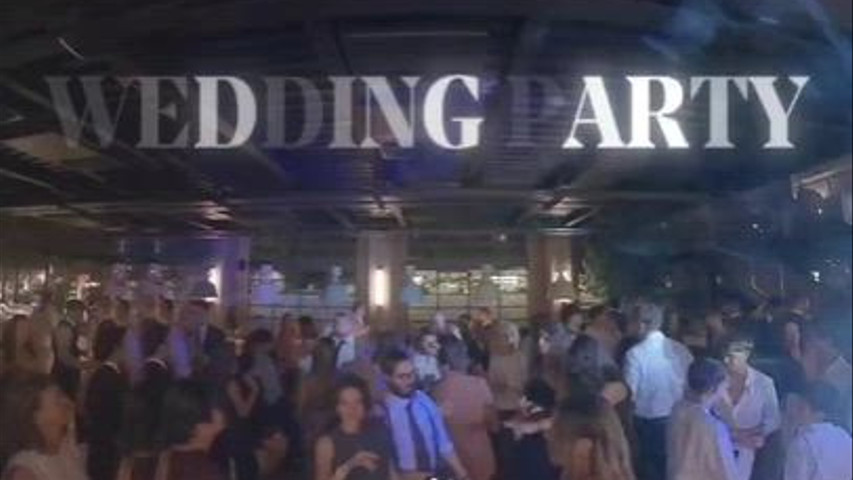 Wedding party in centre of Milan