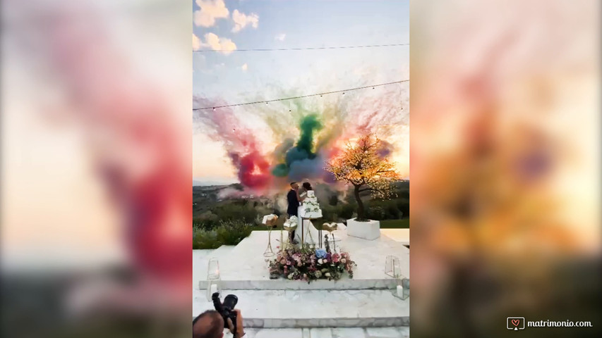 Fumo colorato in cielo!