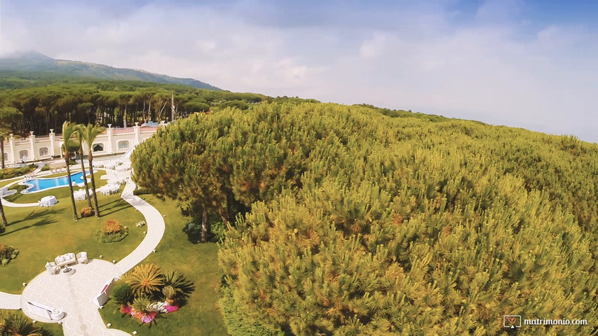 Il drone su Villa Vittoria