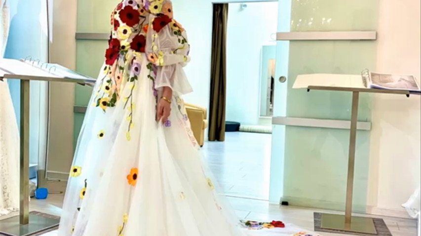 Abito sposa Floreale
